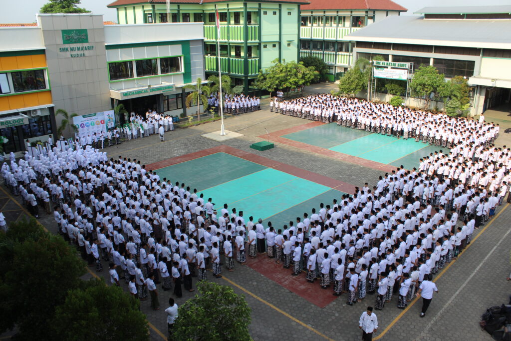 Apel Peringatan Hari Santri Nasional dan Launching Core Value SMK NU Ma’arif Kudus